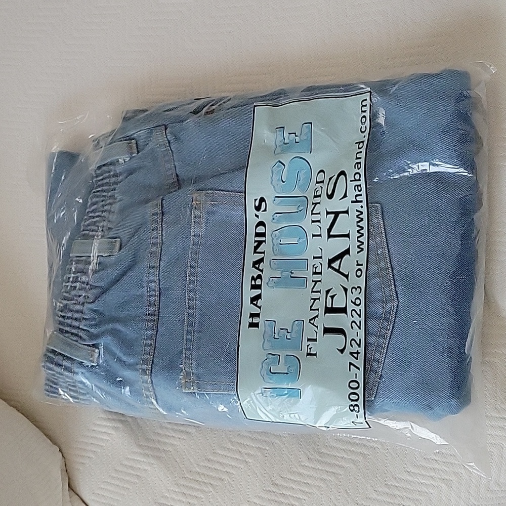 Vintage Haband's Ice House Flannel Lined Jeans- Big men size 50 Short